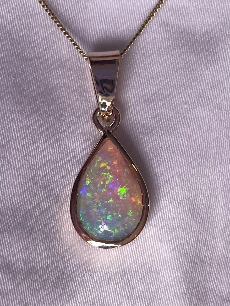 Australian Crystal Opal Pendant
