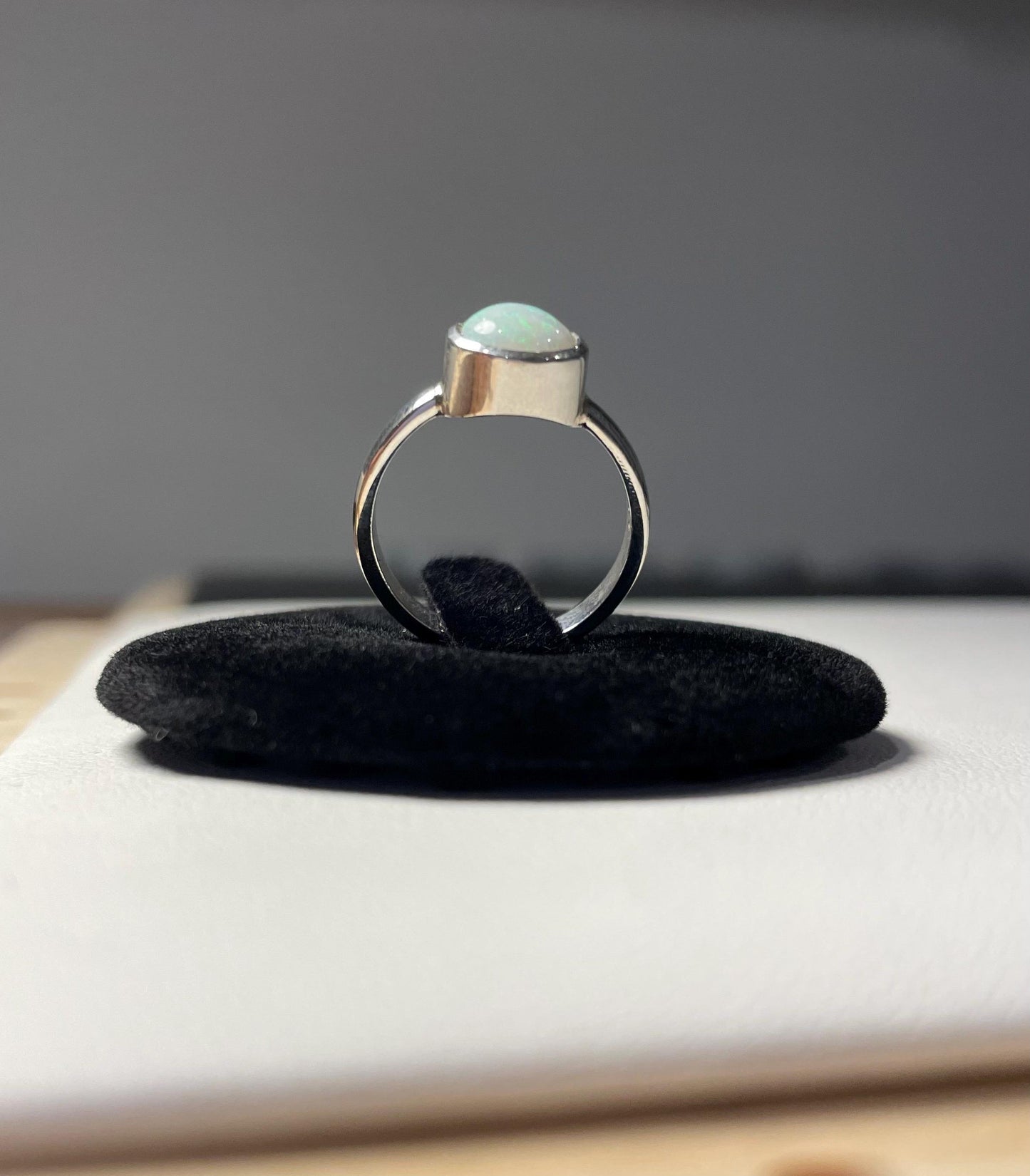 Solid Australian Opal Ring
