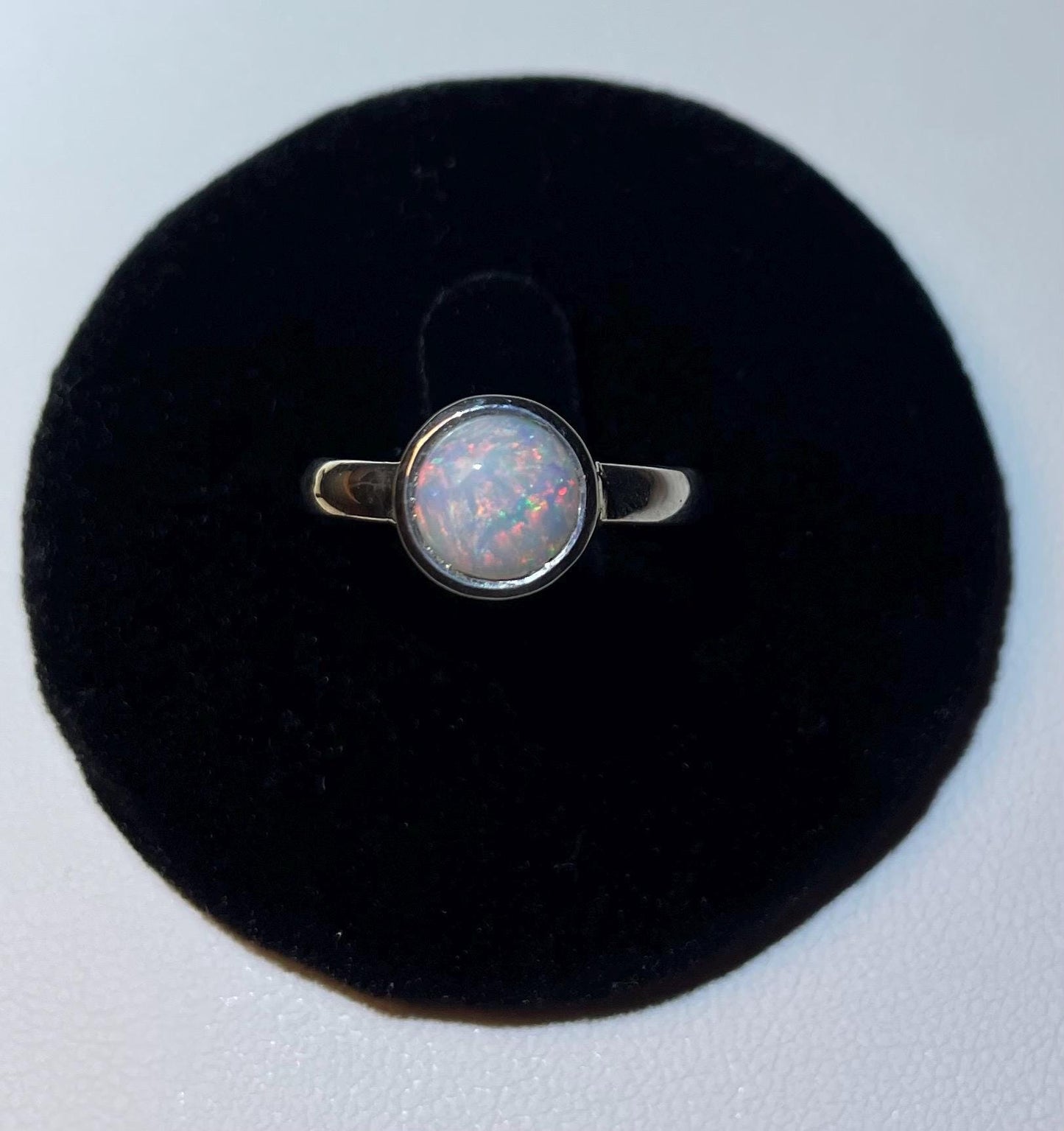 Solid Australian Opal Ring