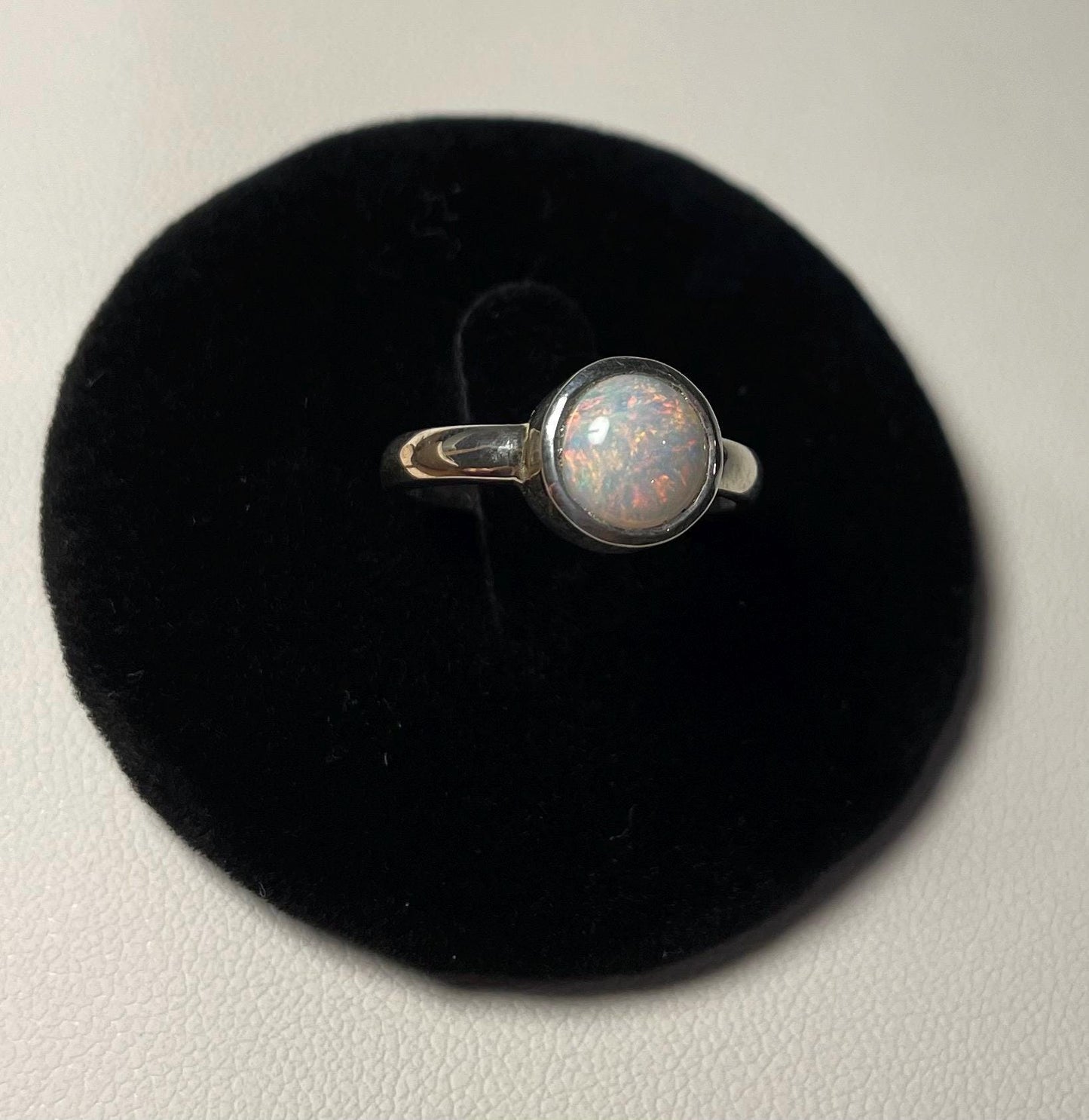 Solid Australian Opal Ring
