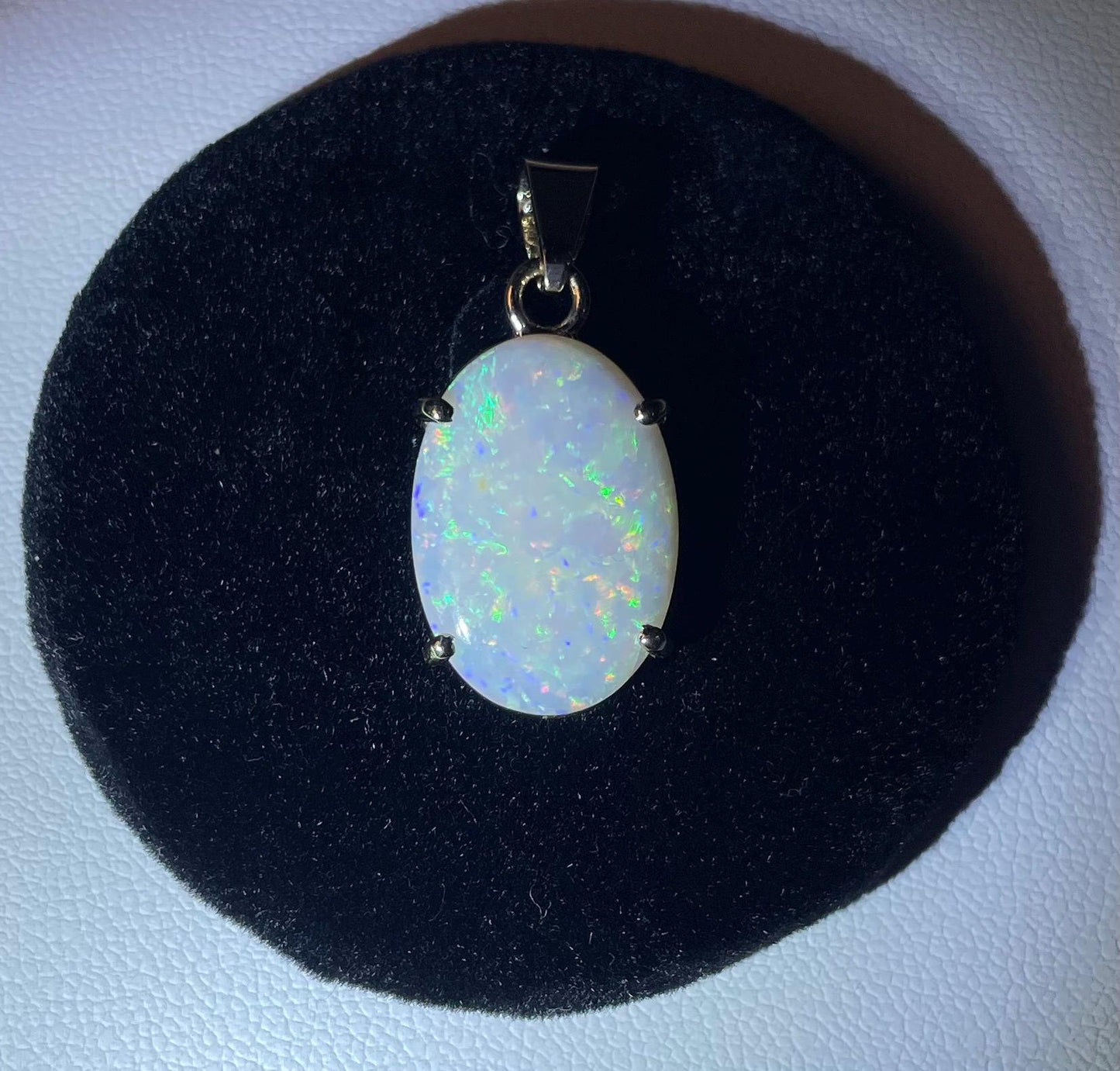 Classic Rainbow Opal Pendant