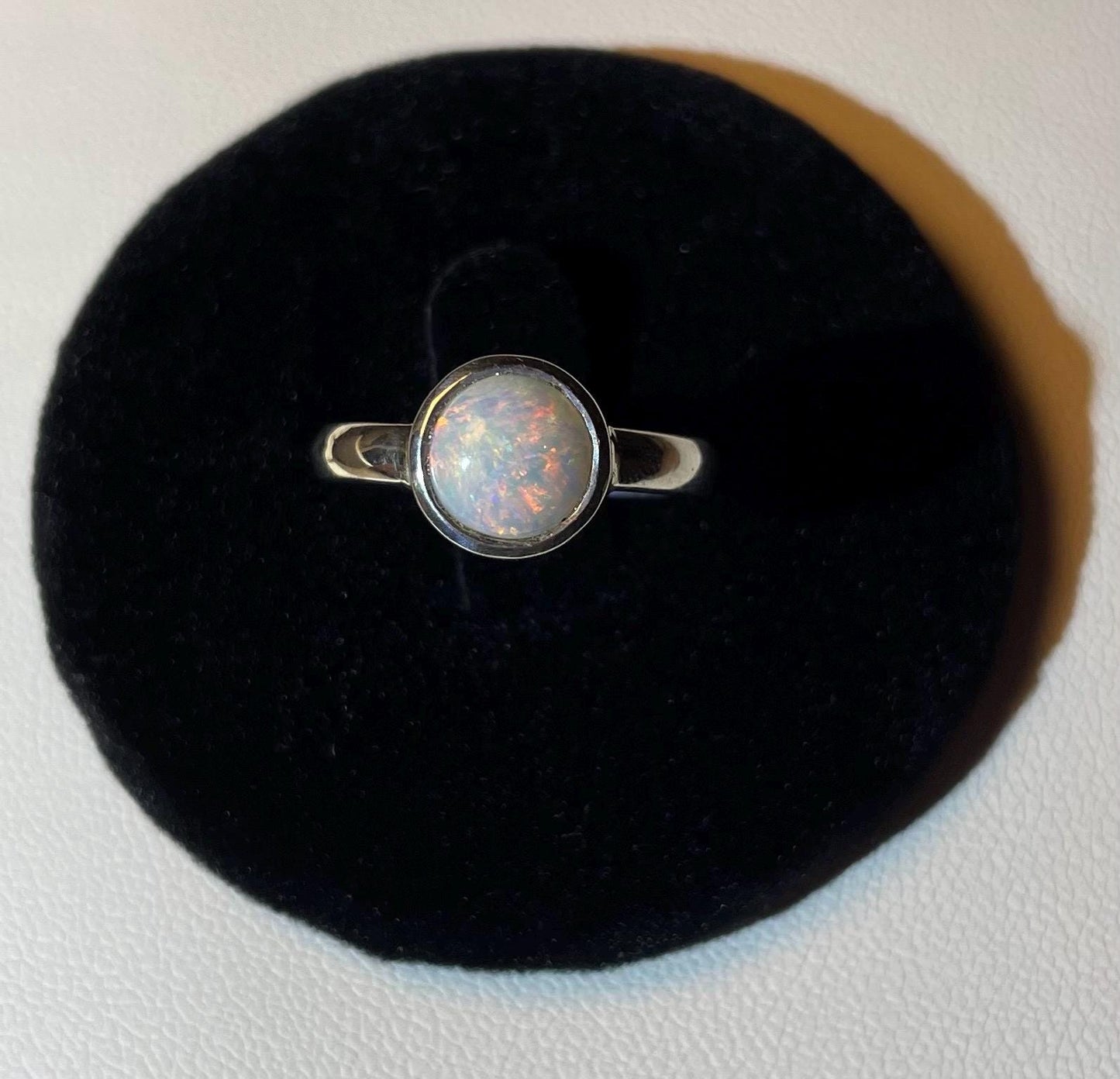 Solid Australian Opal Ring