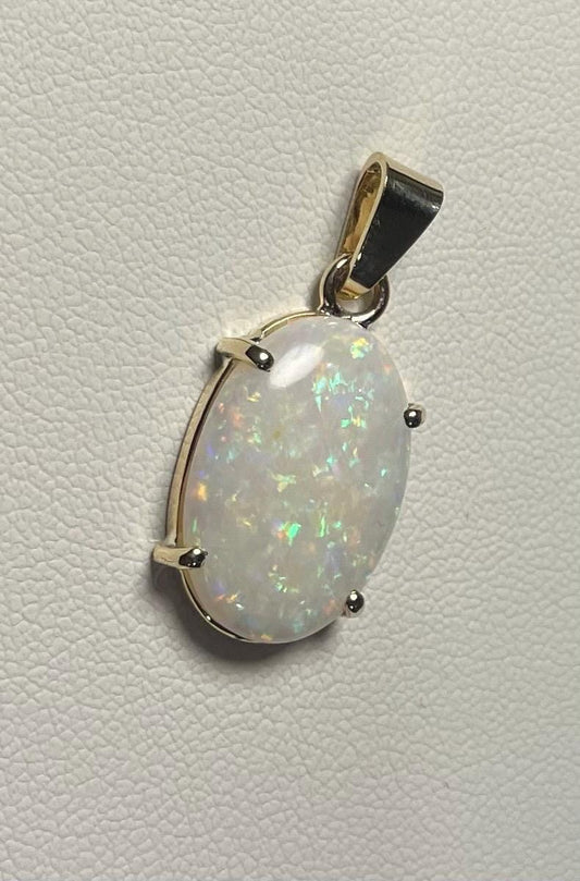 Classic Rainbow Opal Pendant