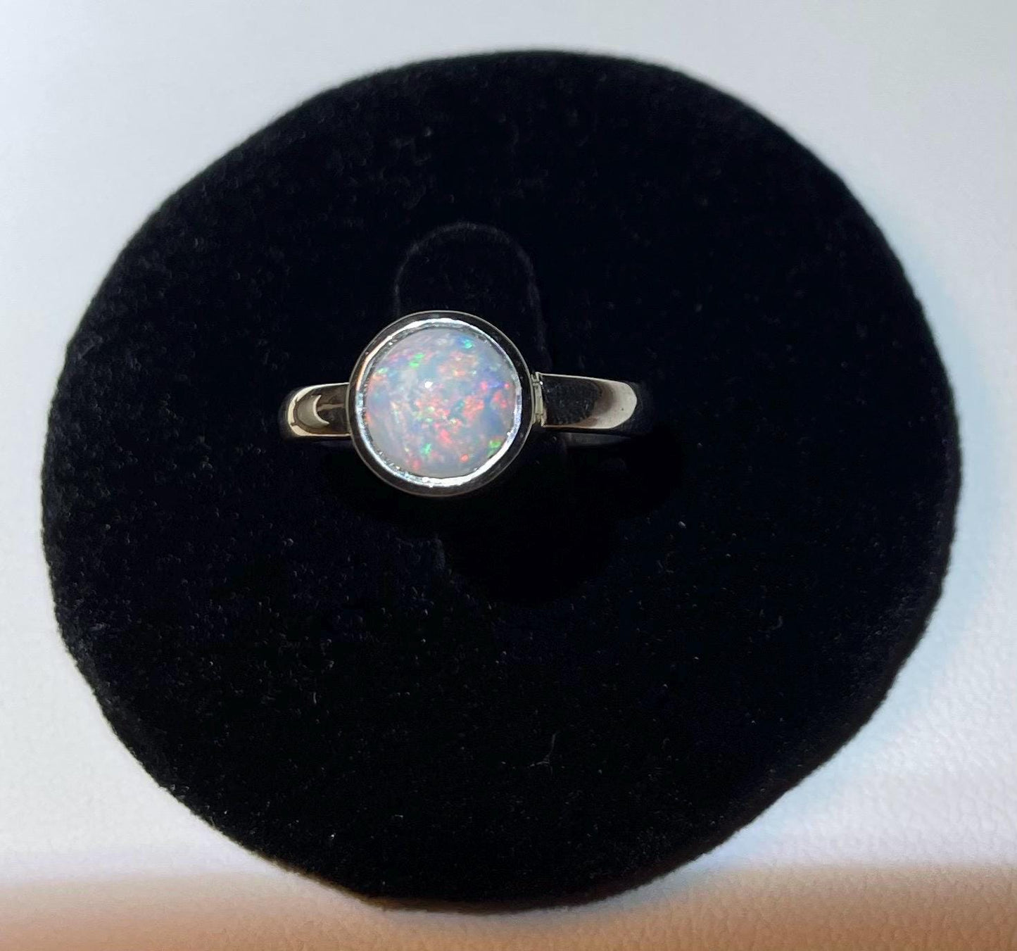 Solid Australian Opal Ring