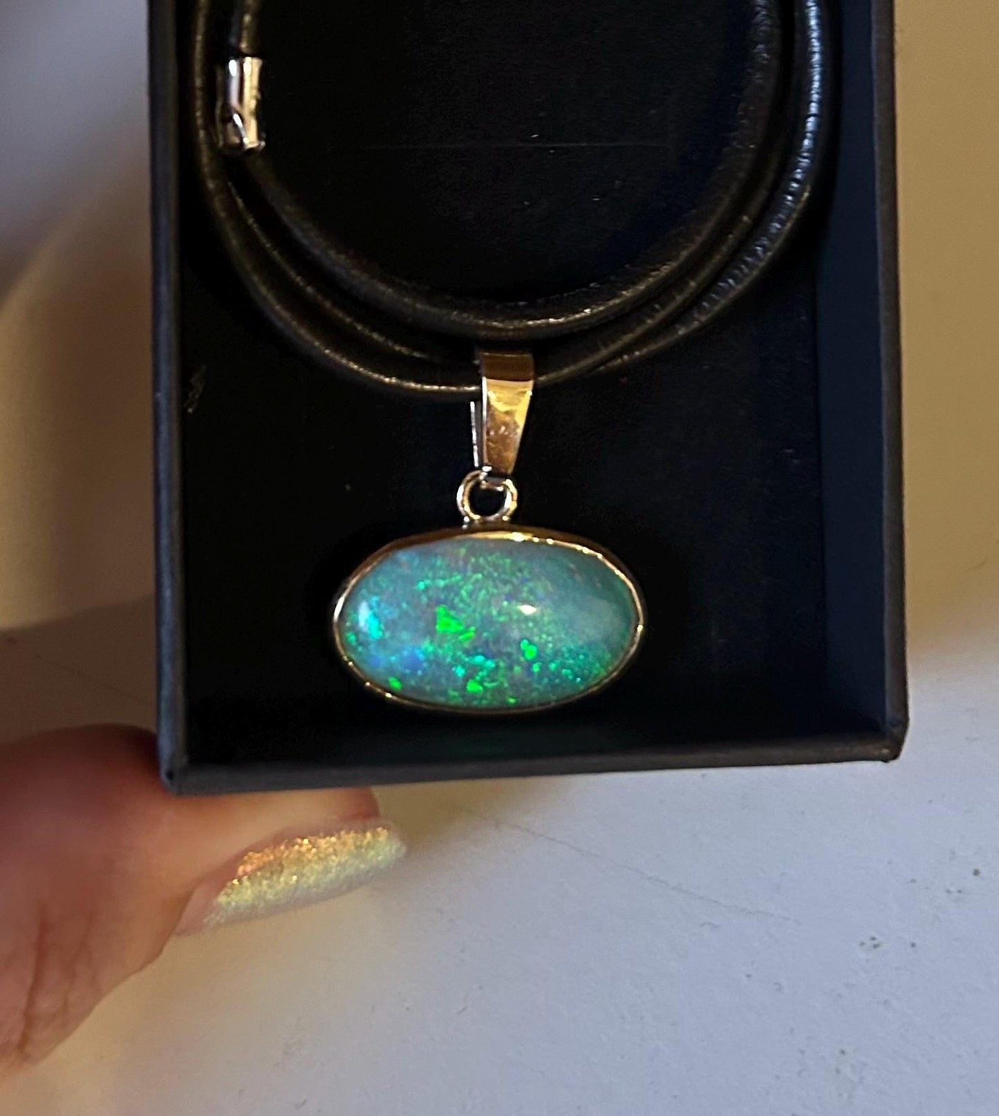 Moss - Australian Opal Pendant