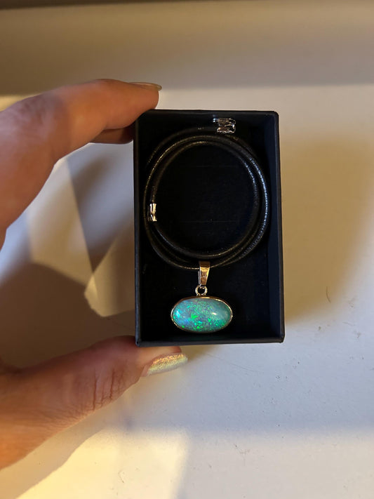 Moss - Australian Opal Pendant