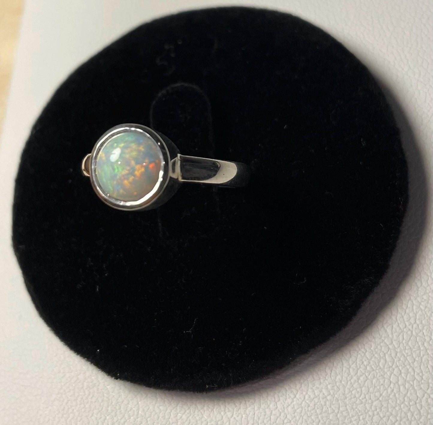Solid Australian Opal Ring