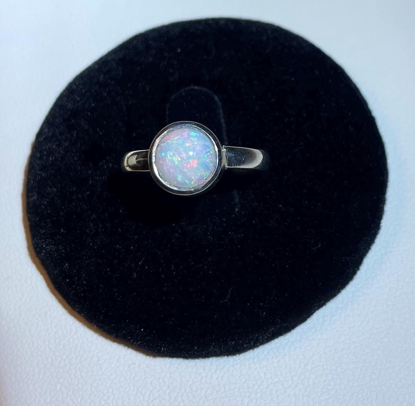 Solid Australian Opal Ring