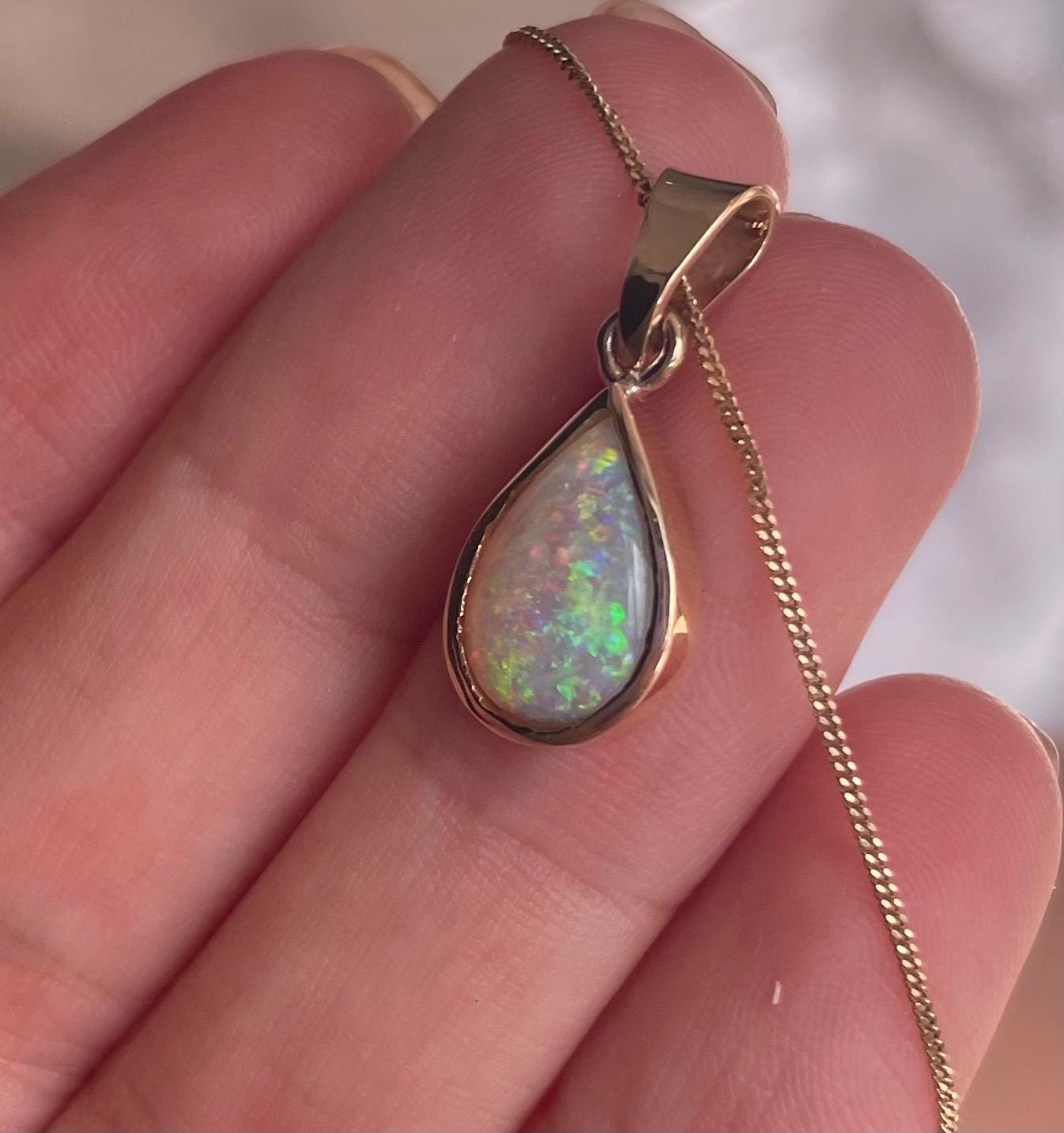 Australian Crystal Opal Pendant