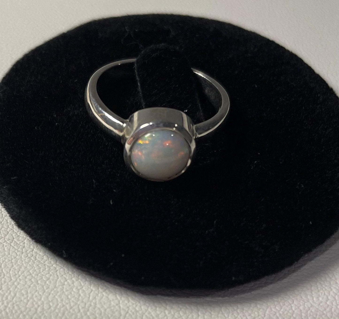 Solid Australian Opal Ring