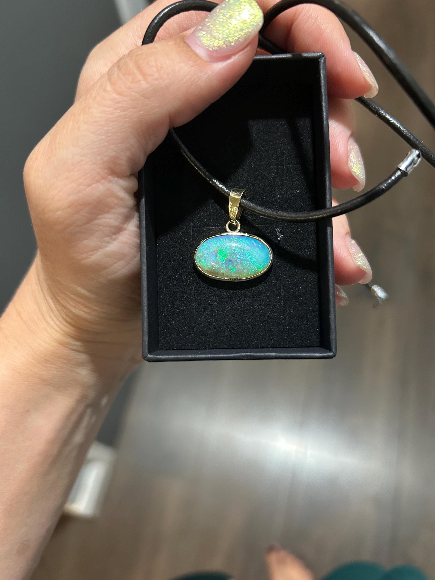 Moss - Australian Opal Pendant