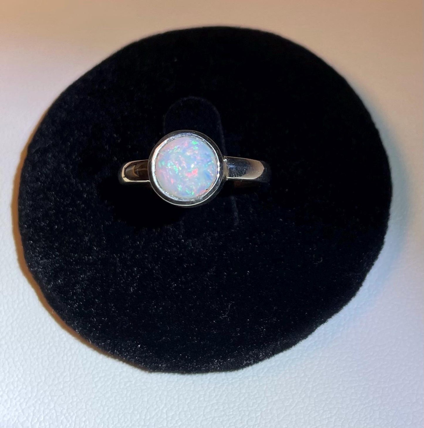 Solid Australian Opal Ring